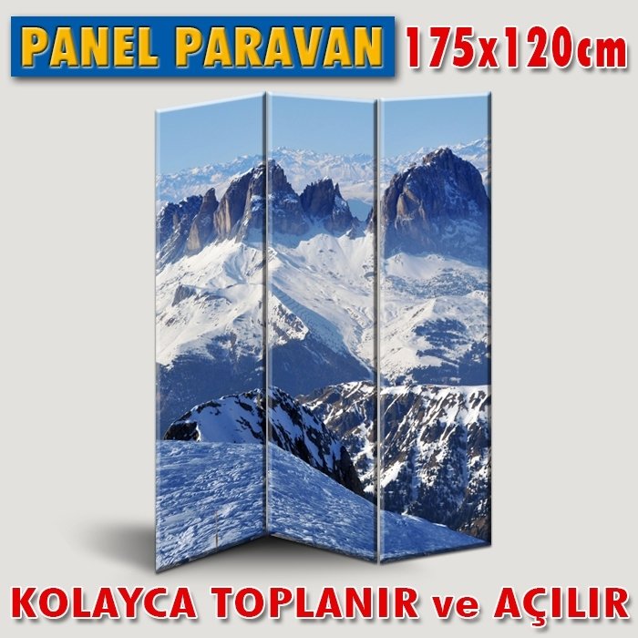 GÖRSELLİ KATLANIR PANEL BÖLME SİSTEMİ - DAĞLARDA KIŞ MANZARASI