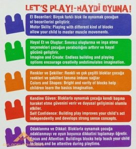 Kargo Dahil DEDE EĞİTİCİ OYUNCAK TREN İSTASYONU 41 PCS LEGO SETİ