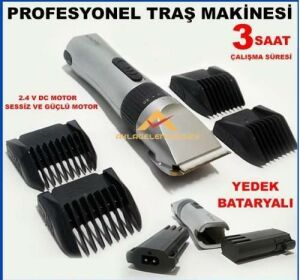 Profesyonel Berber Tipi Yedek Bataryalı Saç Tıraş Makinesi
