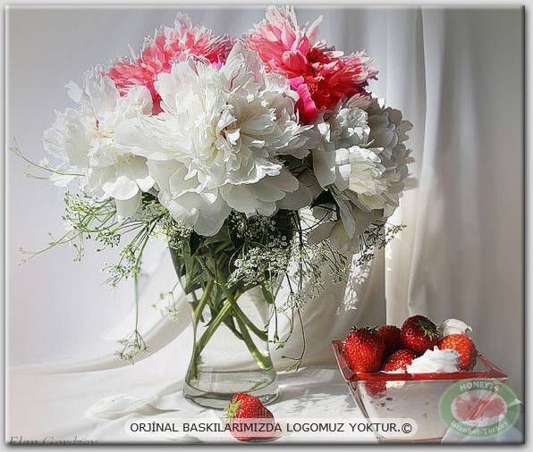100x70cm ÇERÇEVELİ CANVAS TABLO ÇİÇEK AYF11840