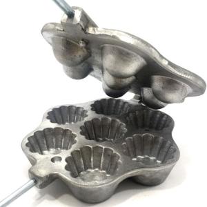 Alüminyum Döküm Sade Natural 7 Gözlü Tartolet Pasta Kek Kalıbı