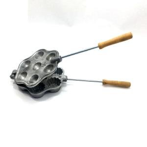 Alüminyum Döküm Sade Natural 7 Gözlü Tartolet Pasta Kek Kalıbı