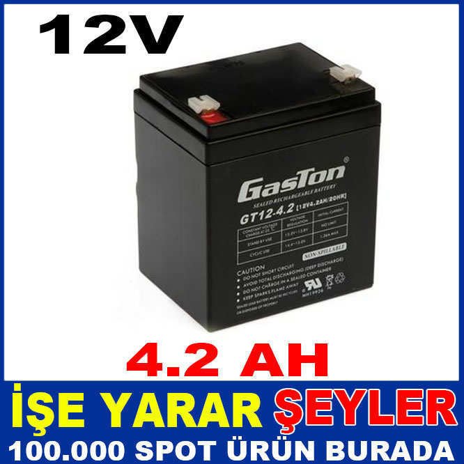 GT12-4.2 GASTON UPS AKÜSÜ 12V 4.2 AH KURU AKÜ