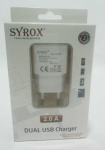 SYROX 2000A SAMSUNG 2 USB GİRİŞLİ ŞARJ ADAPTÖRÜ