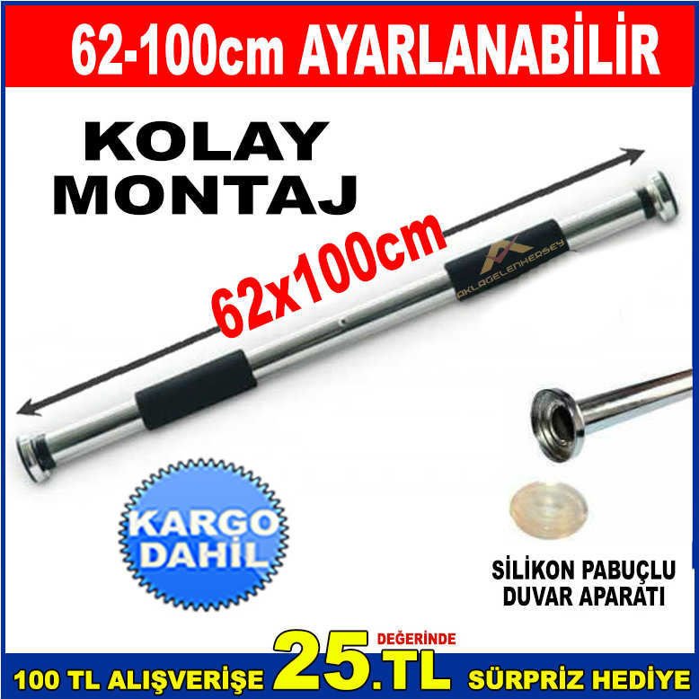 DUVAR BARFİKS 62-100 cm ARASI AYARLANABİLİR KAPI KORİDOR BARFİKS ALETİ KAPI BARI BARFİKS ALETİ