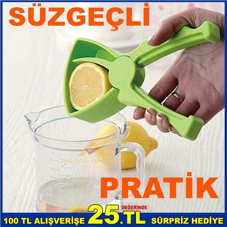 PENSE TİPİ SAPLI PRATİK LİMON ve NARENCİYE SIKACAĞI LİMON SIKMA ALETİ