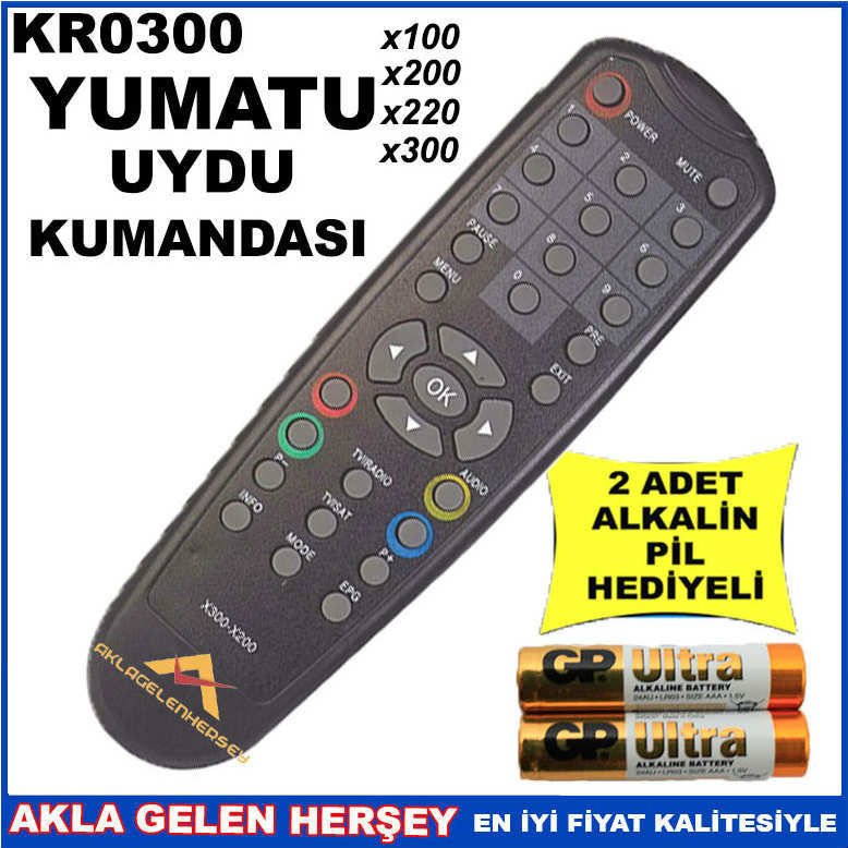 YUMATU UYDU CİHAZI Receiver KUMANDASI KR0300