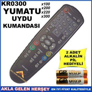 YUMATU UYDU CİHAZI Receiver KUMANDASI KR0300