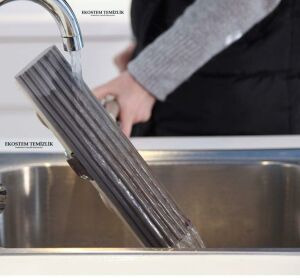 Pratik Mikrofiber Sıkmalı Sünger Başlıklı Kelebek Mop Paspas