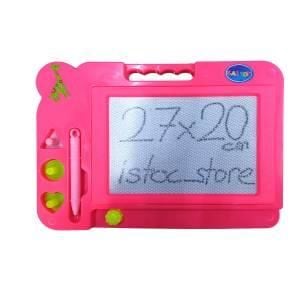 Kız Çocukların Eğitimi İçin Pembe Eğitici Manyetik Yazı Tahtası Şekiller ve Kalemli