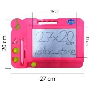 Kız Çocukların Eğitimi İçin Pembe Eğitici Manyetik Yazı Tahtası Şekiller ve Kalemli