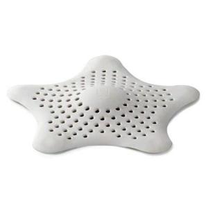 Yıldız Süzgeç Beyaz Vantuzlu Kaymaz Lavabo Küvet Süzgeci