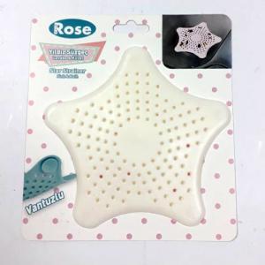 Yıldız Süzgeç Beyaz Vantuzlu Kaymaz Lavabo Küvet Süzgeci