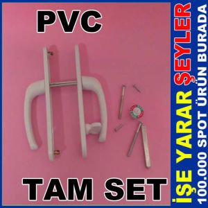 2 ADET KALİTELİ PLASTİK PVC KAPI KOLU SETİ