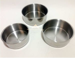 3lü SET PASLANMAZ ÇELİK SAKLAMA KABI SİLİKON CONTALI ŞEFFAF SIZDIRMAZ KAPAKLI 14cm-16cm-18cm ÇAPINDA