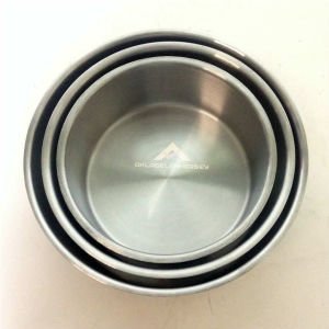 3lü SET PASLANMAZ ÇELİK SAKLAMA KABI SİLİKON CONTALI ŞEFFAF SIZDIRMAZ KAPAKLI 14cm-16cm-18cm ÇAPINDA