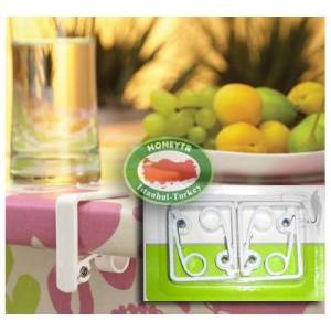 4 Adet Yaylı Masa Kıskacı, Masa Örtüsü Mandalı