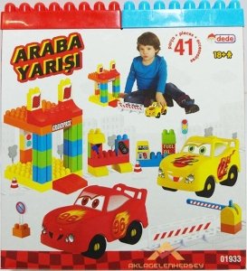 Kargo Dahil DEDE EĞİTİCİ OYUNCAK ARABA YARIŞI 41 PCS LEGO SETİ