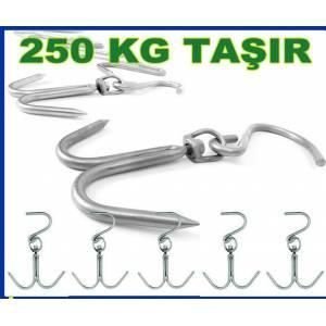 KASAP TİPİ PASLANMAZ ÇELİK ET ÇENGELİ 2 KANCALI