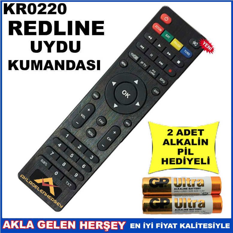 REDLİNE UYDU CİHAZI Receiver KUMANDASI KR0220