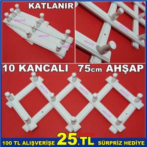 Banyo ve Tüm Oda Kapıları İçin Amerikan Kapı Arkası 12 Kancalı Metal Askı,Havlu Bornoz Askısı