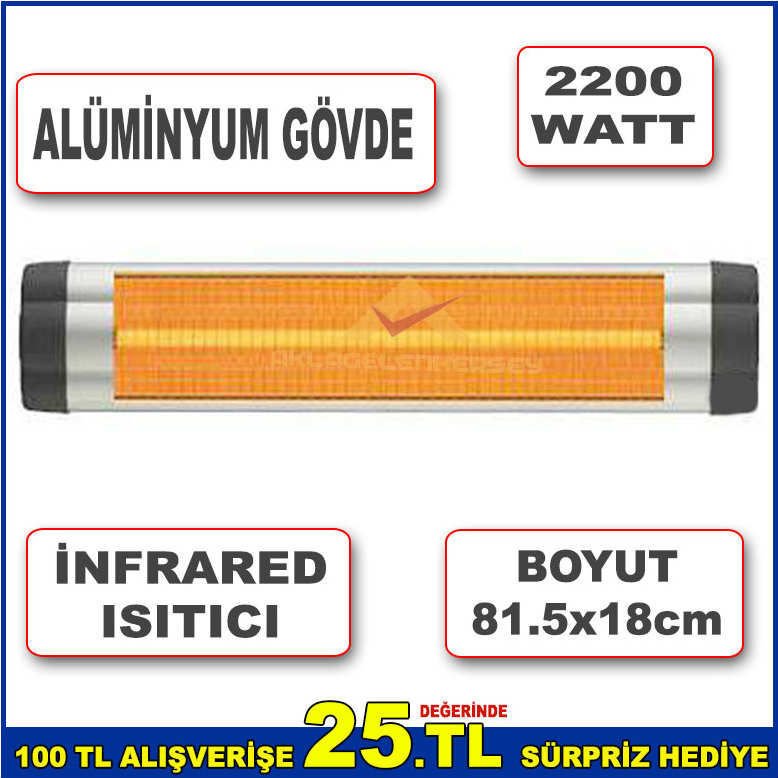2200W GÜCÜNDE ÇOK FONKSİYONLU MAXİMUM VERİMLİ ISI AYARLANABİLİR ALÜMİNYUM GÖVDELİ İNFRARED ISITICI
