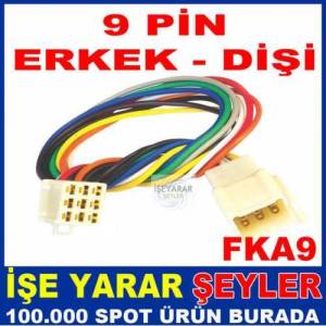 9 Pin Araba Soketi Araç Sistemi Bağlantı Kablosu