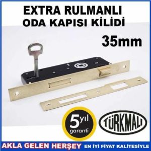 EKSTRA RULMANLI GÖMME İÇ ODA KAPI KİLİDİ 35mm