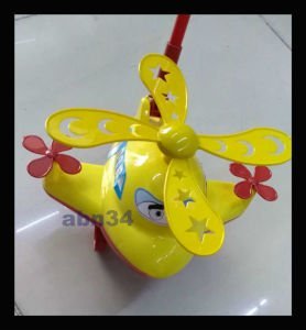 Sesli hareketli döner pervaneli,sarı-kırmızı-mavi 3 fark renk ile çır-çır baston helikopter 2-5 yaş