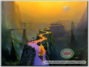 100x70cm ÇERÇEVELİ CANVAS TABLO FANTASY B000474