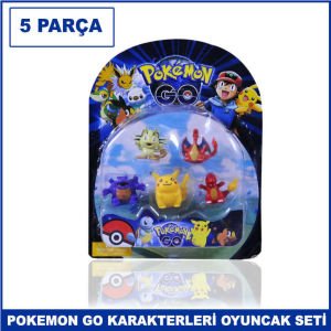5 Parça Pokemon Go Karakterleri Oyuncak Seti Kaliteli ve Dayanıklı