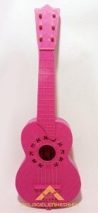 Ücretsiz Kargo 6 TELLİ 50CM ÇOCUK OYUNCAK İSPANYOL GİTARI PEMBE