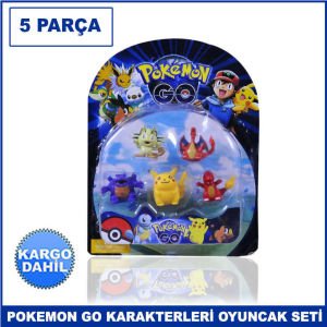 5 Parça Pokemon Go Karakterleri Oyuncak Seti Kaliteli ve Dayanıklı