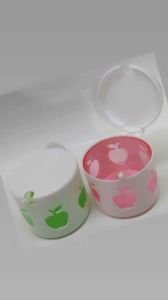 Qlux Plastik Elma Dekorlu Şekerlik D-1