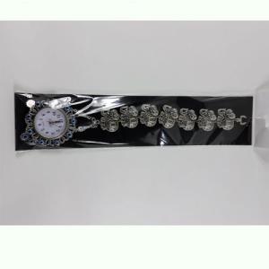 Nazarlık 7 Fil İşlemeli Duvar Saati 53 Cm 925 Gümüş kaplama