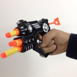 Sünger Mermi Atan Tabanca Zararsız ,Güvenli Dart Tabanca 4 Mermi ve Mermi Hazneli Eğlenceli Silah