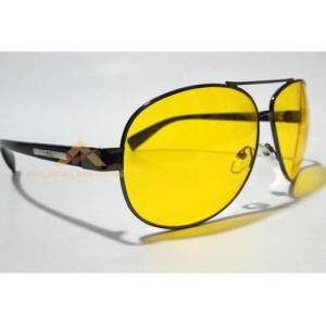 Kılıflı Metal Çerçeve Gece Görüş Sürücü Gözlüğü