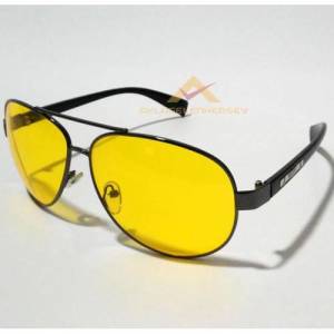 Kılıflı Metal Çerçeve Gece Görüş Sürücü Gözlüğü