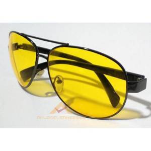 Kılıflı Metal Çerçeve Gece Görüş Sürücü Gözlüğü