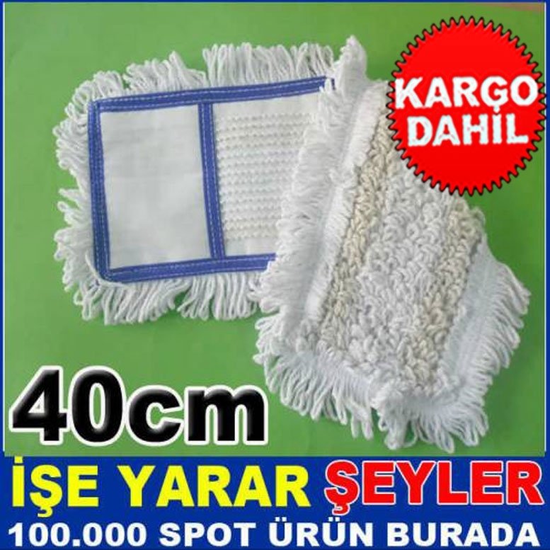 40cm NEMLİ MOPLAR İÇİN UYGUN PASPAS YEDEĞİ KURULAMA MOB