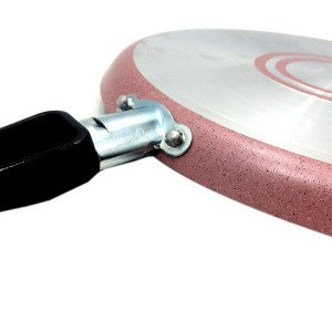 Granit Tava 26 cm Cem Pink Stone Krep ve Gözleme Tavası