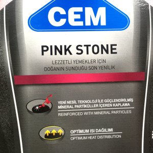 Granit Tava 26 cm Cem Pink Stone Krep ve Gözleme Tavası