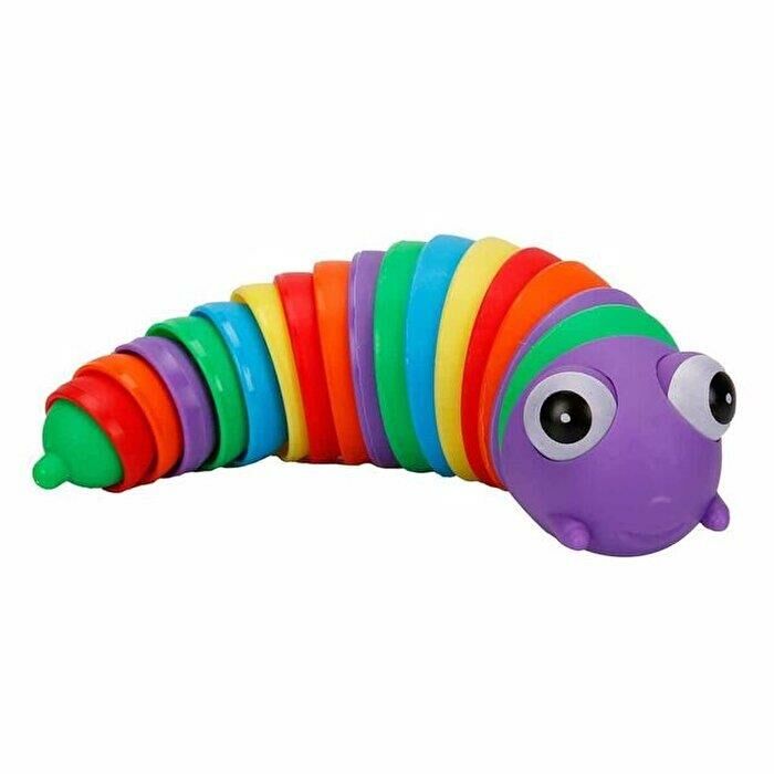 Dekompresyon Renkli Tırtıl Mor 18 cm