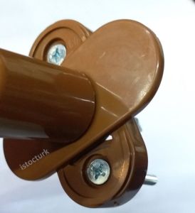 1 Adet Ömür Boyu Garantili Beyaz PVC Doğrama Pencere Kolu Demir