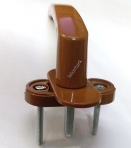 1 Adet Ömür Boyu Garantili Beyaz PVC Doğrama Pencere Kolu Demir