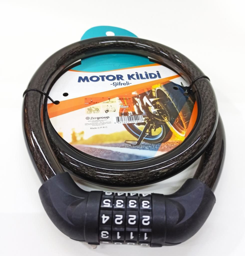 Nerox Şifreli Bisiklet ve Motosiklet Kilidi