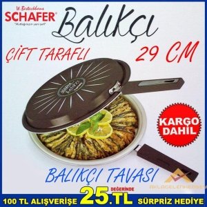 Ücretsiz Kargo SCHAFER BALIKÇI 29CM GRANİT YÜZEY BALIKÇI TAVASI