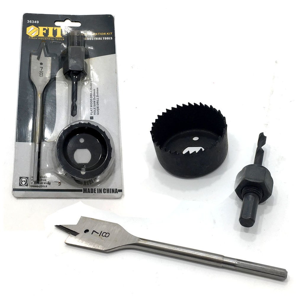 Matkaba Takılan Alçıpan ve Kilit Yuvası Açma Aparatı Panç Seti