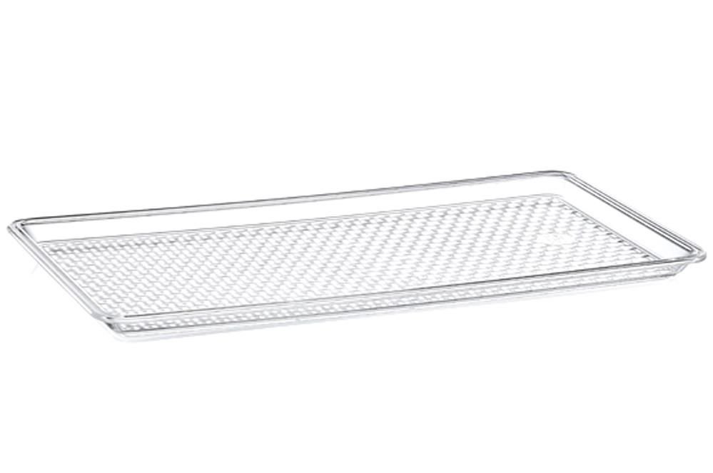 Dünyanın En Sağlam Tepsisi Kırılmaz Şeffaf 33x17cm Ev-Pastahane-Otel Vip Kalite Servis En Şık Sunum