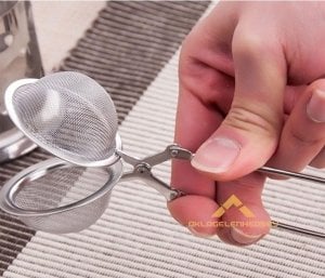 PASLANMAZ ÇELİK BARDAK-KUPA İÇİ PRATİK MAŞALI ÇAY SÜZGECİ 4cm ÇAP
